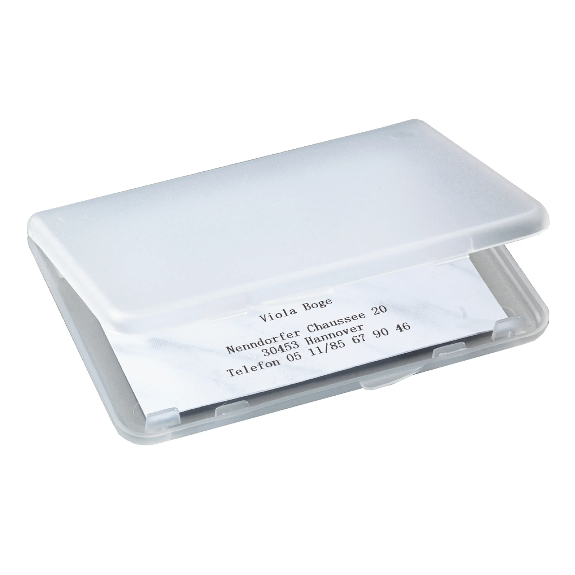 sigel Visitenkarten-Etui "Kunststoff", transparent, matt (EAN: 4004360961472)