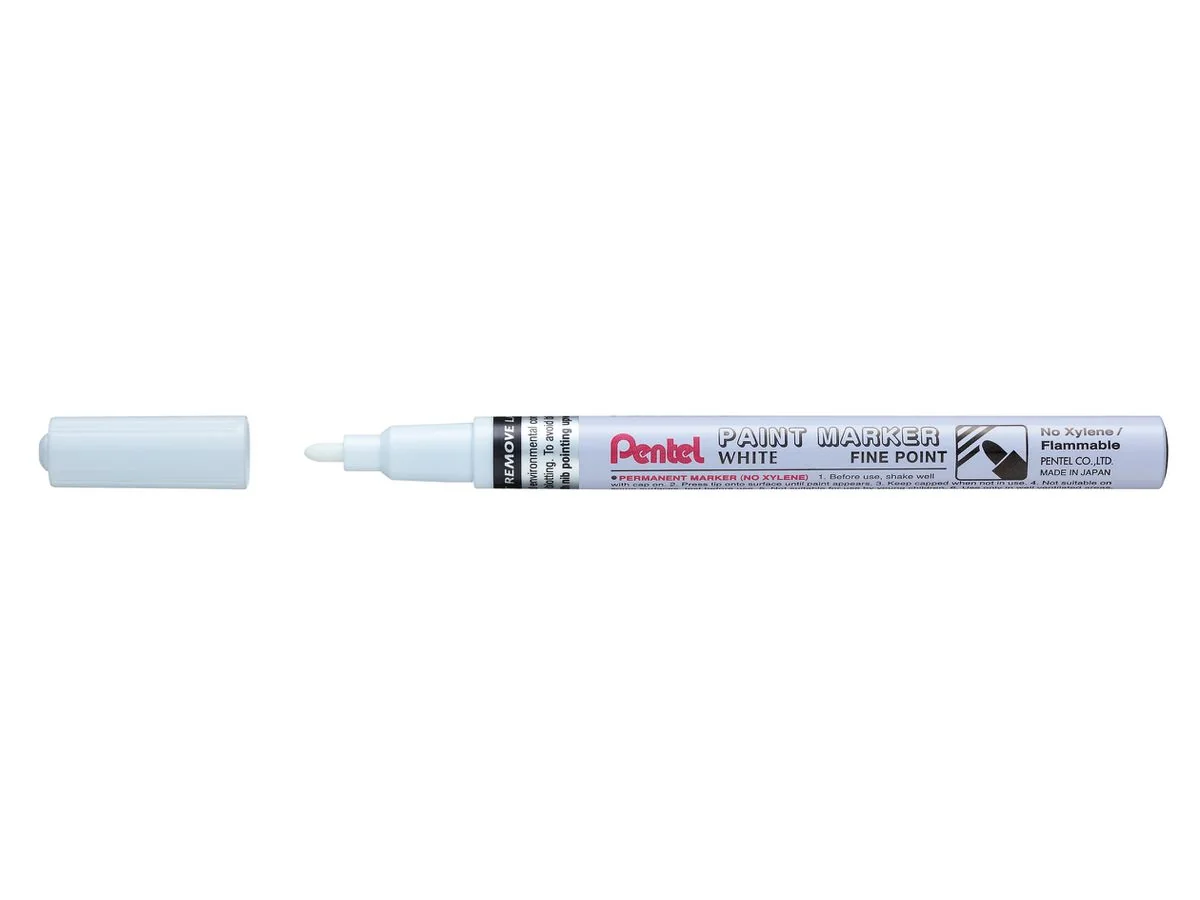 Pentel Lackmarker PAINT MARKER MSP10, weiß (EAN: 0884851025357)