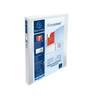 EXACOMPTA Präsentations-Ringbuch, A4, weiß, 4D-Ring (EAN: 3130639518403)
