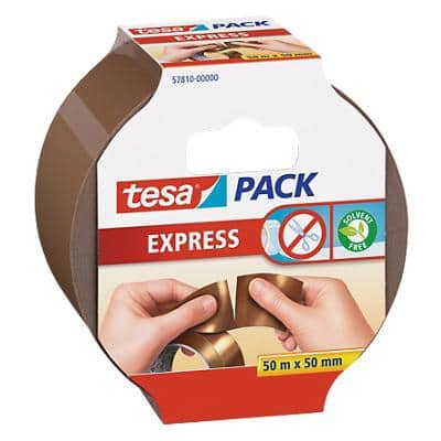 tesapack Verpackungsklebeband Express, 50 mm x 50 m, braun (EAN: 4042448127006)