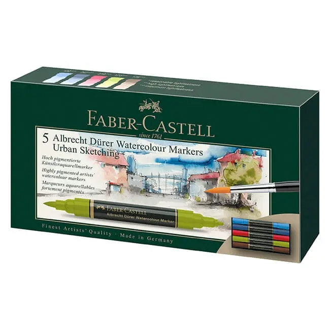 FABER-CASTELL Aquarellmarker ALBRECHT DÜRER, Urban Sketching (EAN: 4005401603085)