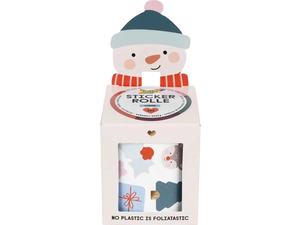 folia Weihnachts-Sticker WINTER, auf Rolle, 4 m (EAN: 4001868130263)