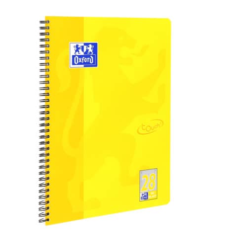 Oxford Collegeblock Touch, A4+, kariert, 80 Bl., sonnengelb (EAN: 4006140021277)