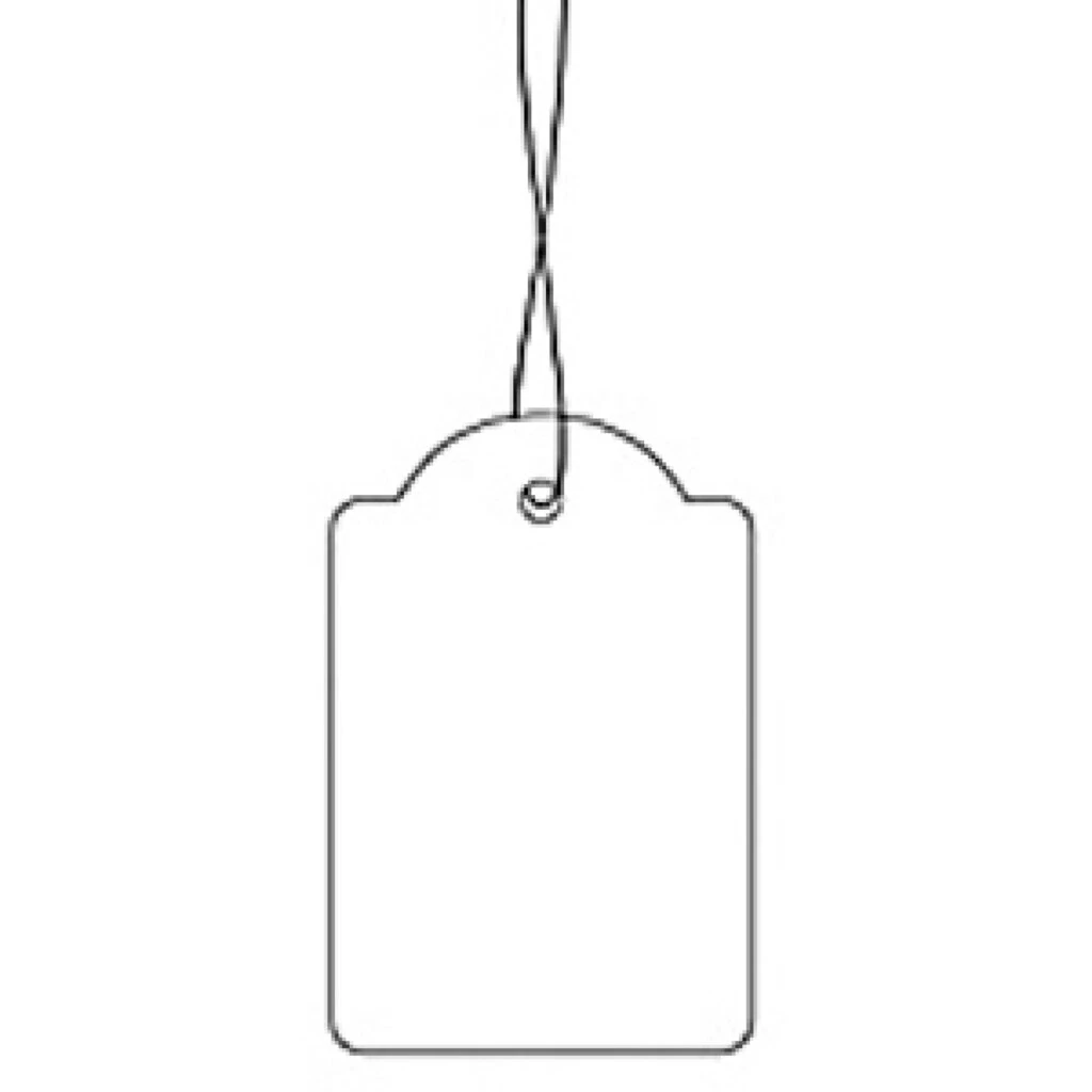HERMA Warenanhänger, 18 x 28 mm, mit weißem Faden, Karton (EAN: 4008705069335)
