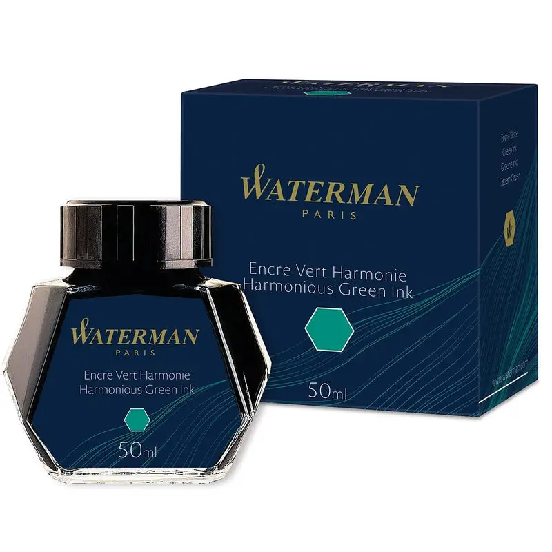 WATERMAN Tinte, harmoniegrün, Inhalt: 50 ml im Glas (EAN: 3034325106595)