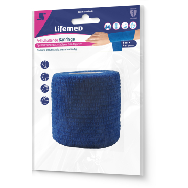 Lifemed selbsthaftende Bandage, 50 mm x 4,0 m (EAN: 4251594211365)