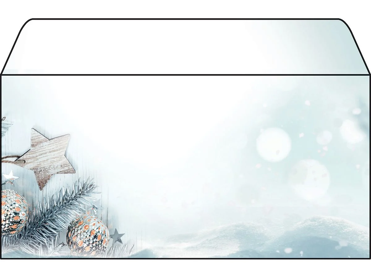 sigel Weihnachts-Umschlag "Snow Star", DIN lang (EAN: 4004360808999)