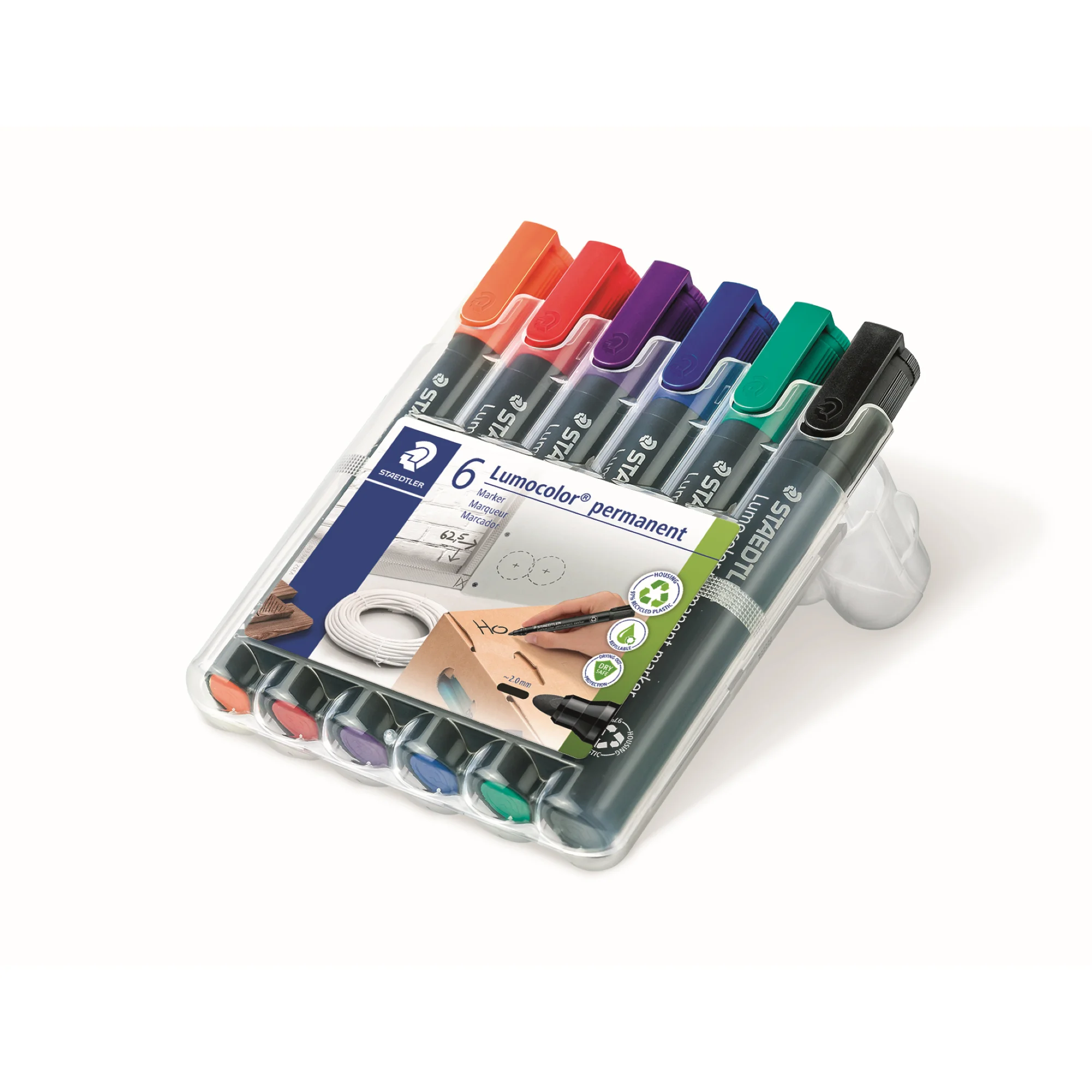 STAEDTLER Lumocolor Permanent-Marker 352, 6er Etui (EAN: 4007817337301)