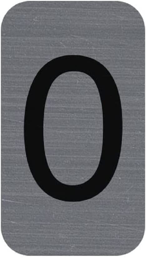 EXACOMPTA Selbstklebeschild Zahl "0", 25 x 44 mm (EAN: 3130630671909)