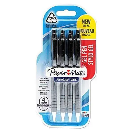 Paper:Mate Gelschreiber FlexGrip GEL, 4er Blister, schwarz (EAN: 3026981082092)