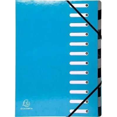 EXACOMPTA Ordnungsmappe Iderama, 12 Fächer, hellblau (EAN: 3130630539278)