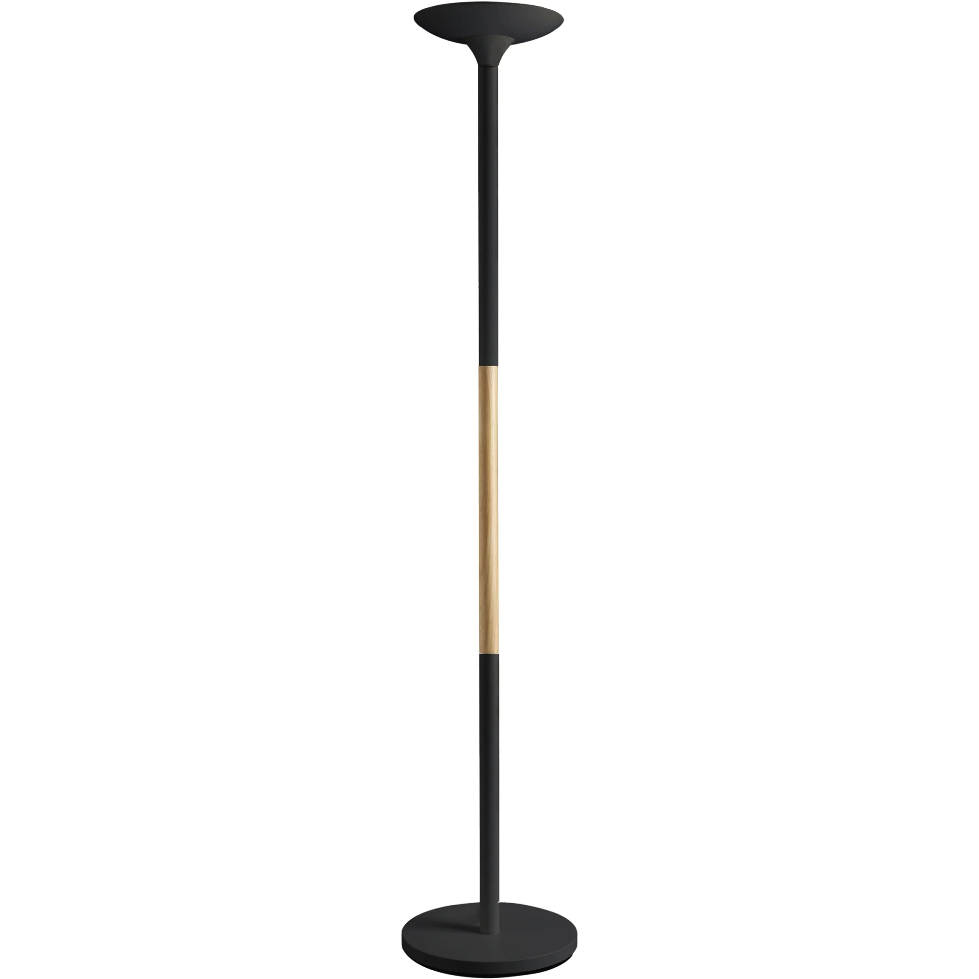 UNILUX LED-Deckenfluter PRYSKA, dimmbar, Buche/schwarz (EAN: 3595560032150)