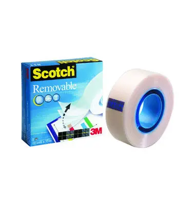 3M Scotch Klebefilm Removable 811, ablösbar, 19 mm x 33 m (EAN: 0021200728235)