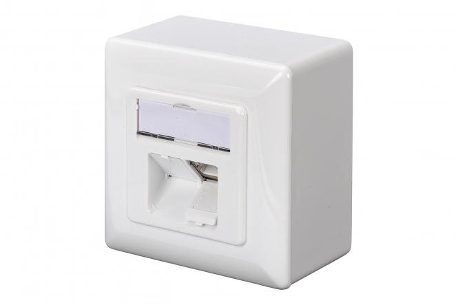 DIGITUS Aufputzdose Kat.5e, Klasse D, 2 x RJ45, geschirmt (EAN: 4016032175681)