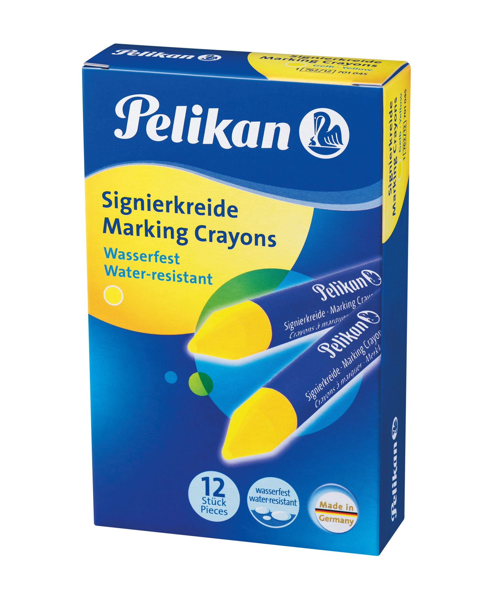Pelikan Signierkreide 762, gelb, Durchmesser: 13,5 mm (EAN: 4012700701046)