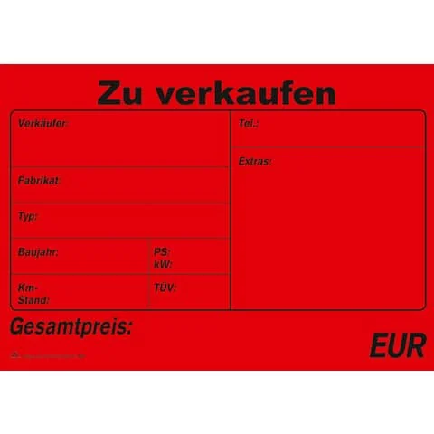 RNK Verlag "Kaufvertrag für ein gebrauchtes Kraftfahrzeug" (EAN: 4002871058629)