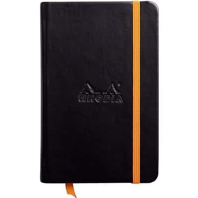 RHODIA Notizbuch RHODIARAMA, 90 x 140 mm, liniert, schwarz (EAN: 3037921186428)