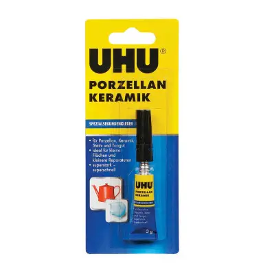 UHU Spezialkleber PORZELLAN KERAMIK, 3 g Tube (EAN: 4026700476958)