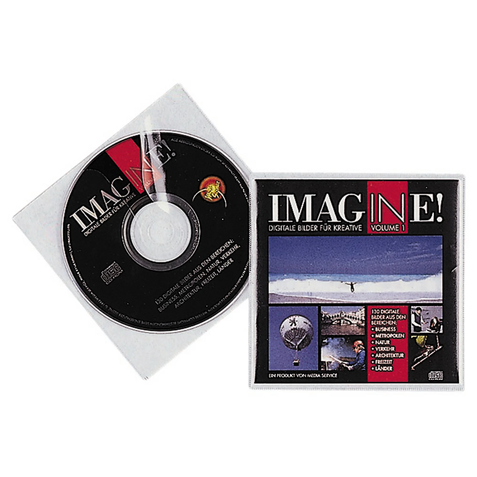 DURABLE CD-/DVD-Hülle COVER, für 1 CD, PP, transparent (EAN: 4005546526461)