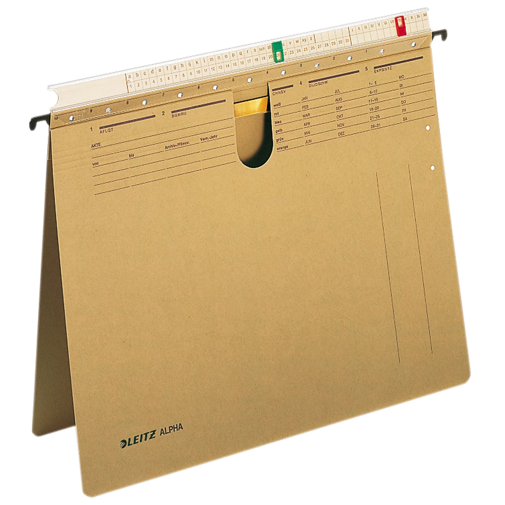 LEITZ ALPHA Hängehefter, A4, mit Organisationsleiste, natron (EAN: 4002432303656)