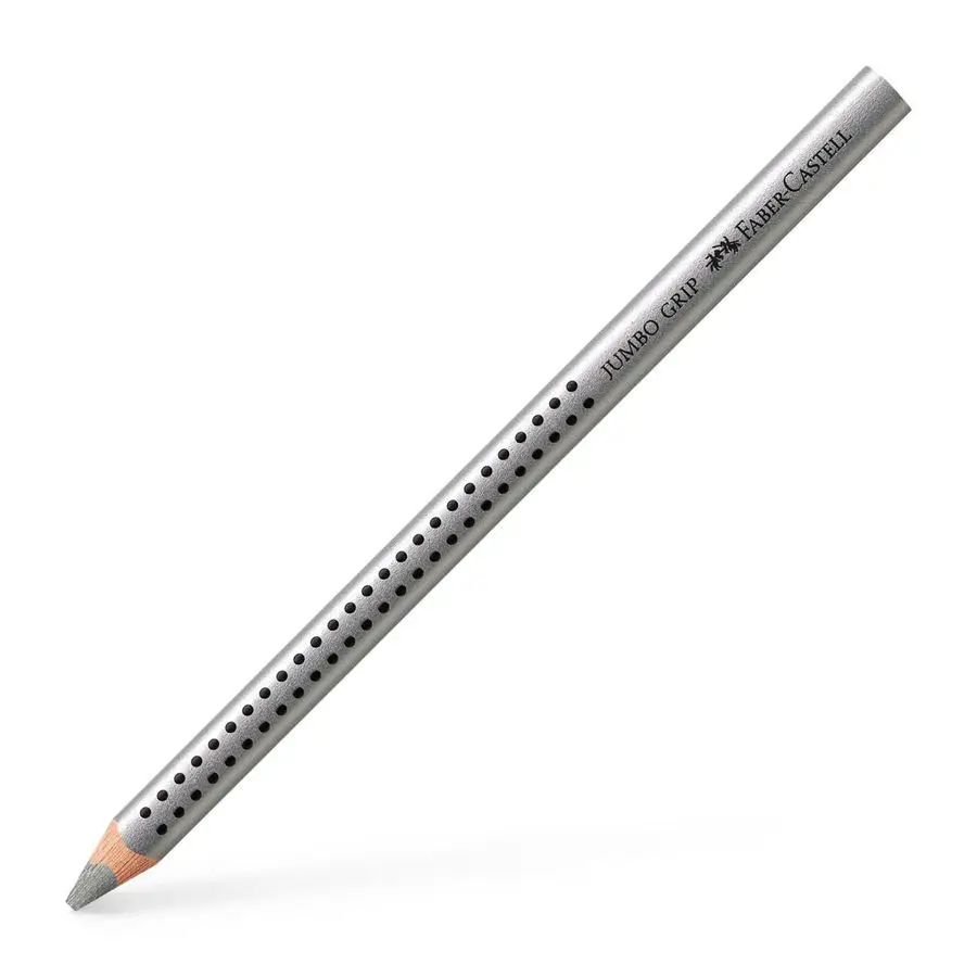 FABER-CASTELL Dreikant-Buntstift Jumbo GRIP, silber (EAN: 4005401109822)
