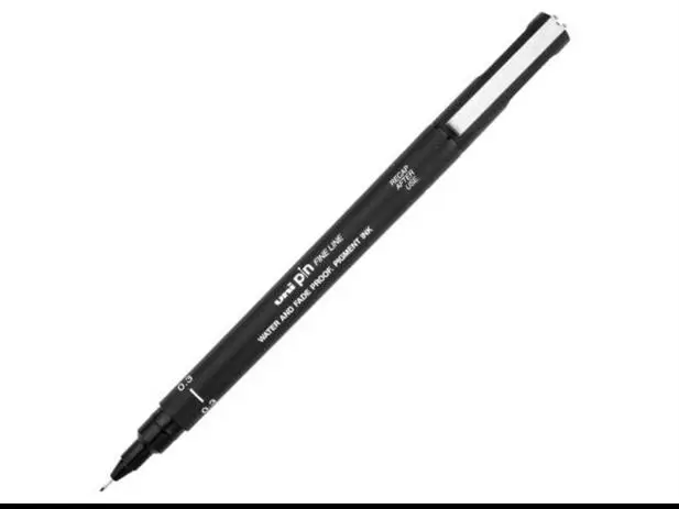 uni-ball Fineliner PIN 03200 N, schwarz (EAN: 4902778915325)