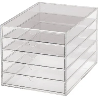 MAUL Acryl-Schubladenbox, DIN A4, 5 Schubladen, glasklar (EAN: 4002390067447)