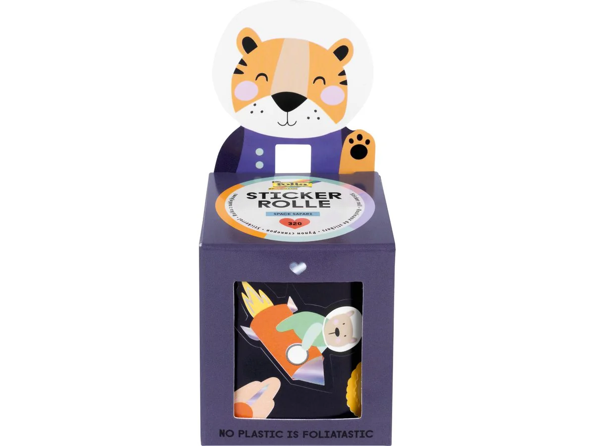 folia Sticker SPACE SAFARI, auf Rolle, 4 m (EAN: 4001868130249)