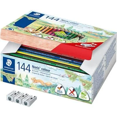 STAEDTLER Dreikant-Farbstift Noris colour, 144er Karton-Box (EAN: 4007817057469)