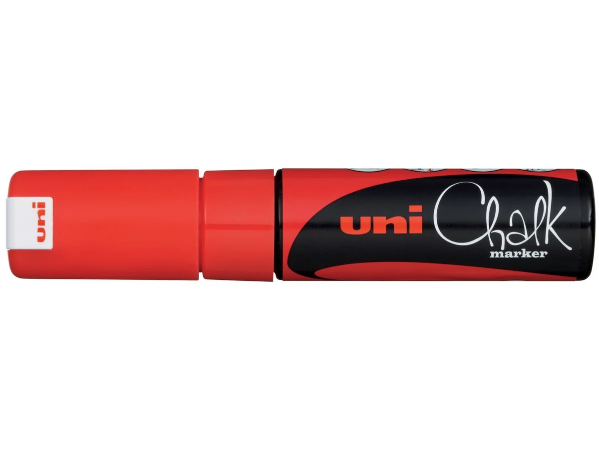 uni-ball Kreidemarker Chalk marker PWE8K, rot (EAN: 4902778140147)