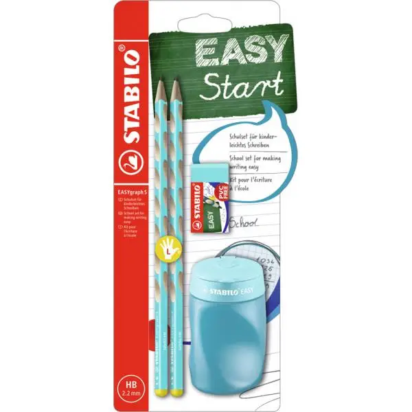 STABILO Schulset EASYgraph S, für Rechtshänder, blau (EAN: 4006381566711)