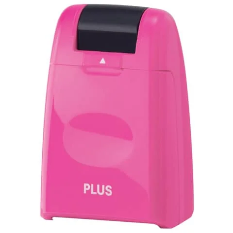 PLUS JAPAN Datenschutz-Rollstempel Standard, pink (EAN: 4977564525071)