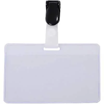 pavo Namensschild, mit Clip, 60 x 90 mm, transparent (EAN: 8717448007745)