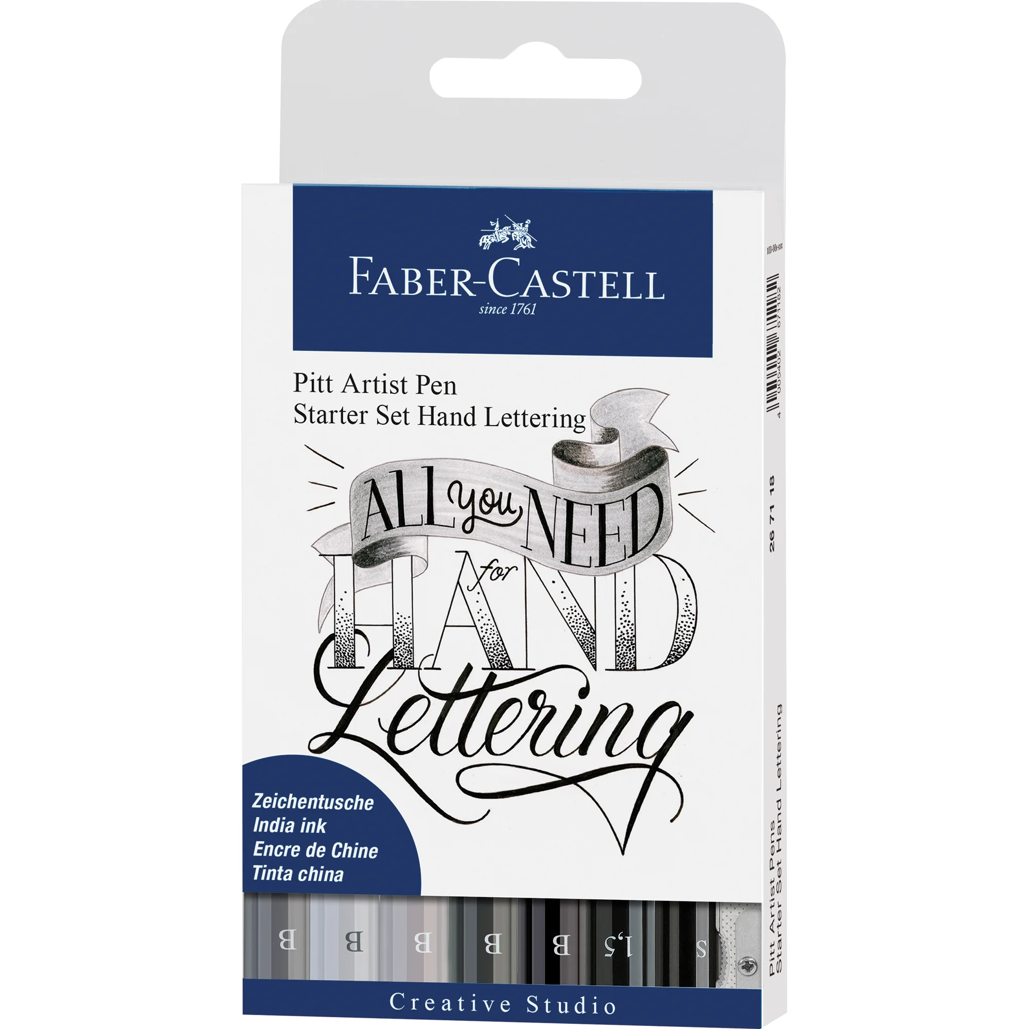 FABER-CASTELL Tuschestift PITT artist pen, 8er Etui (EAN: 4005402671182)
