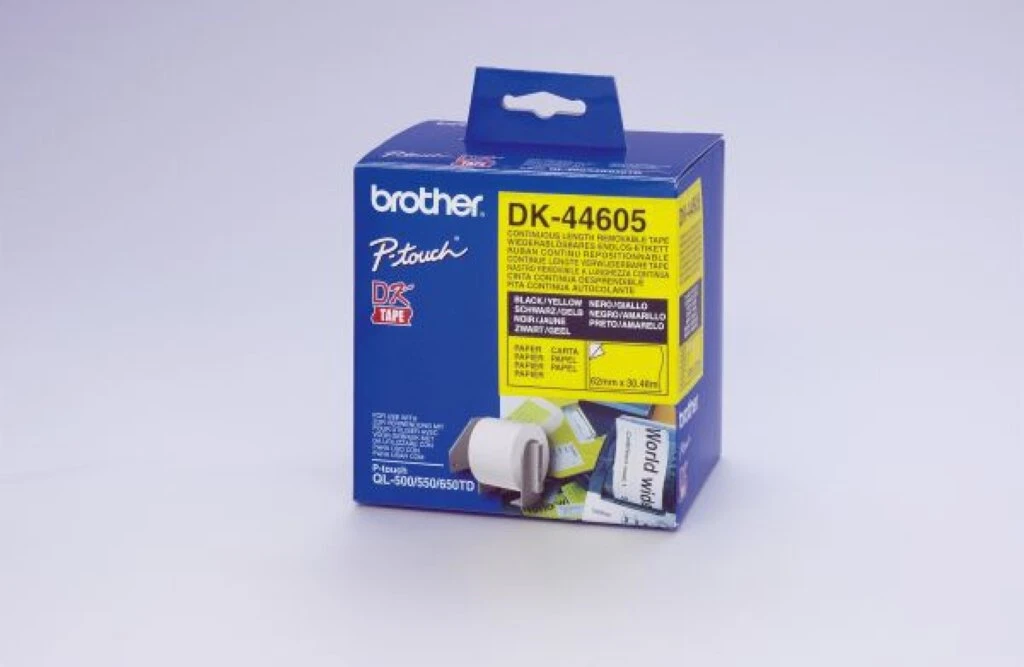 brother DK-44605 Endlos-Etiketten Papier, wiederablösbar (EAN: 4977766635158)