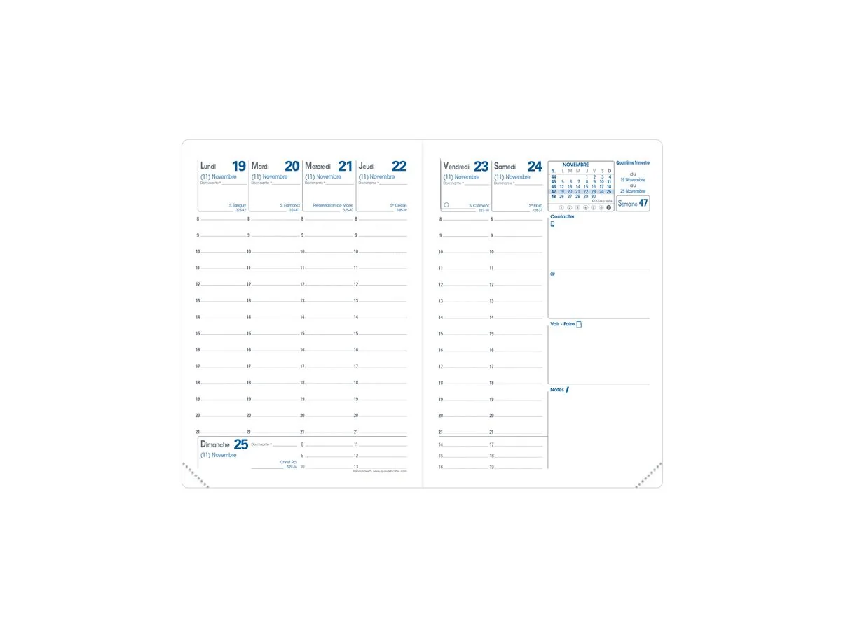 QUO VADIS Nachfüllblatt für Wanderkalender, 2027, 90 x 125 mm, weiß (EAN: 3371010119578)