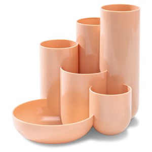 HAN Multiköcher CAMPUS, 6 Fächer, Polystyrol, pastellorange (EAN: 4012473120860)