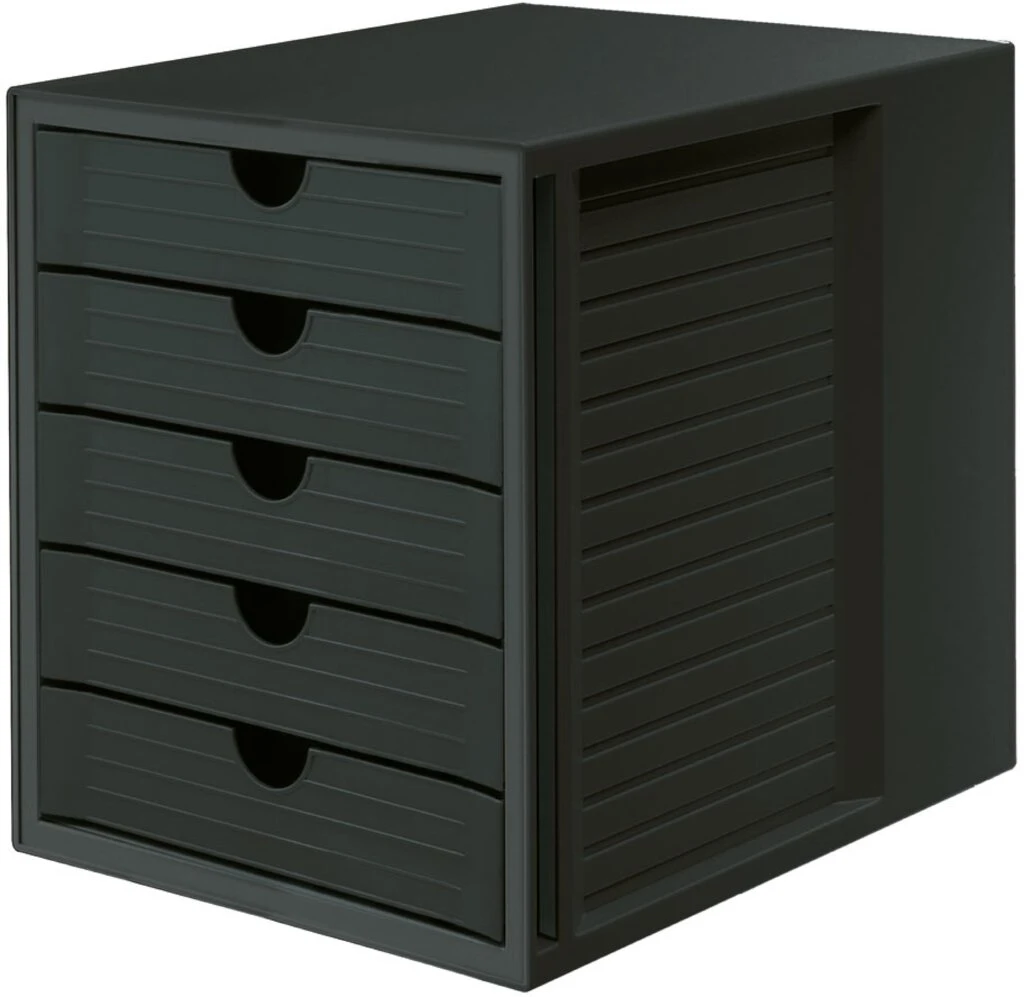 HAN Schubladenbox SYSTEMBOX KARMA, 5 Schübe, schwarz (EAN: 4012473145825)