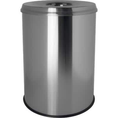 helit Edelstahl-Papierkorb "the guardian", 15 Liter, silber (EAN: 4012086061604)