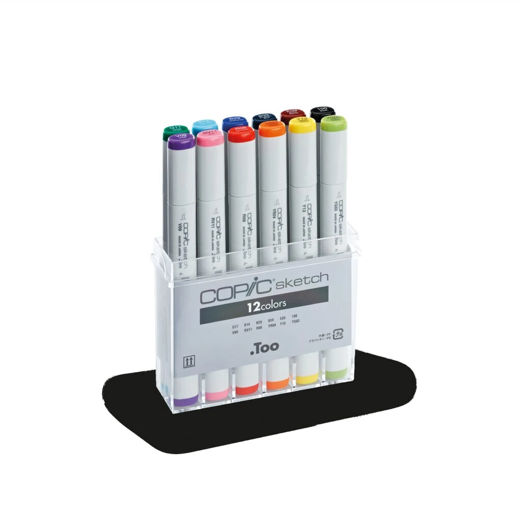 COPIC Marker sketch, 12er Set "Basis" (EAN: 4511338003725)