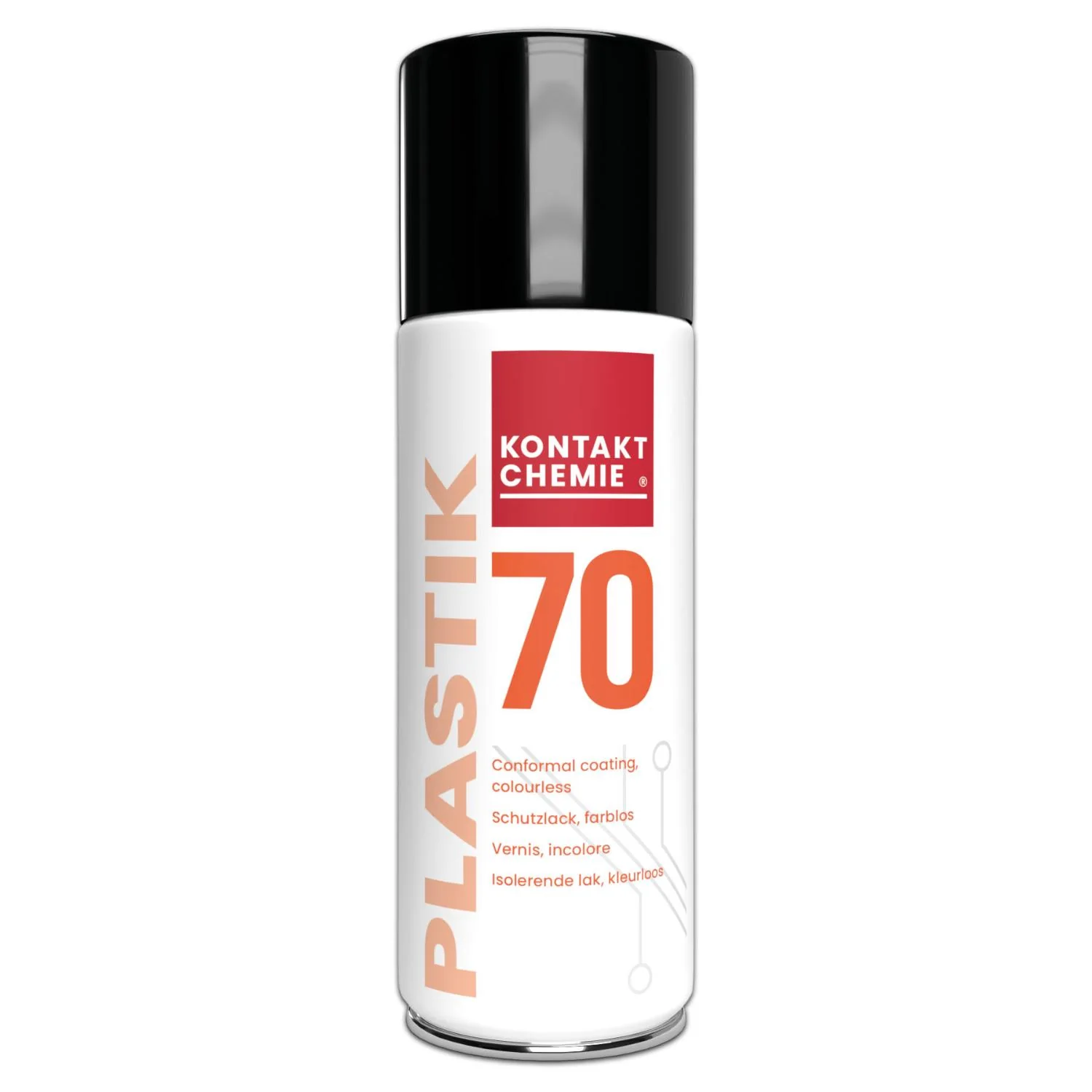 KONTAKT CHEMIE PLASTIK 70 Schutz- und Isolierlack, 400 ml, farblos, transparent (EAN: 5412386056895)
