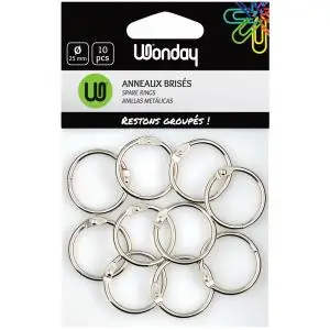Wonday Verbindungsringe, Durchmesser: 25 mm, aus Metall (EAN: 3701254707260)