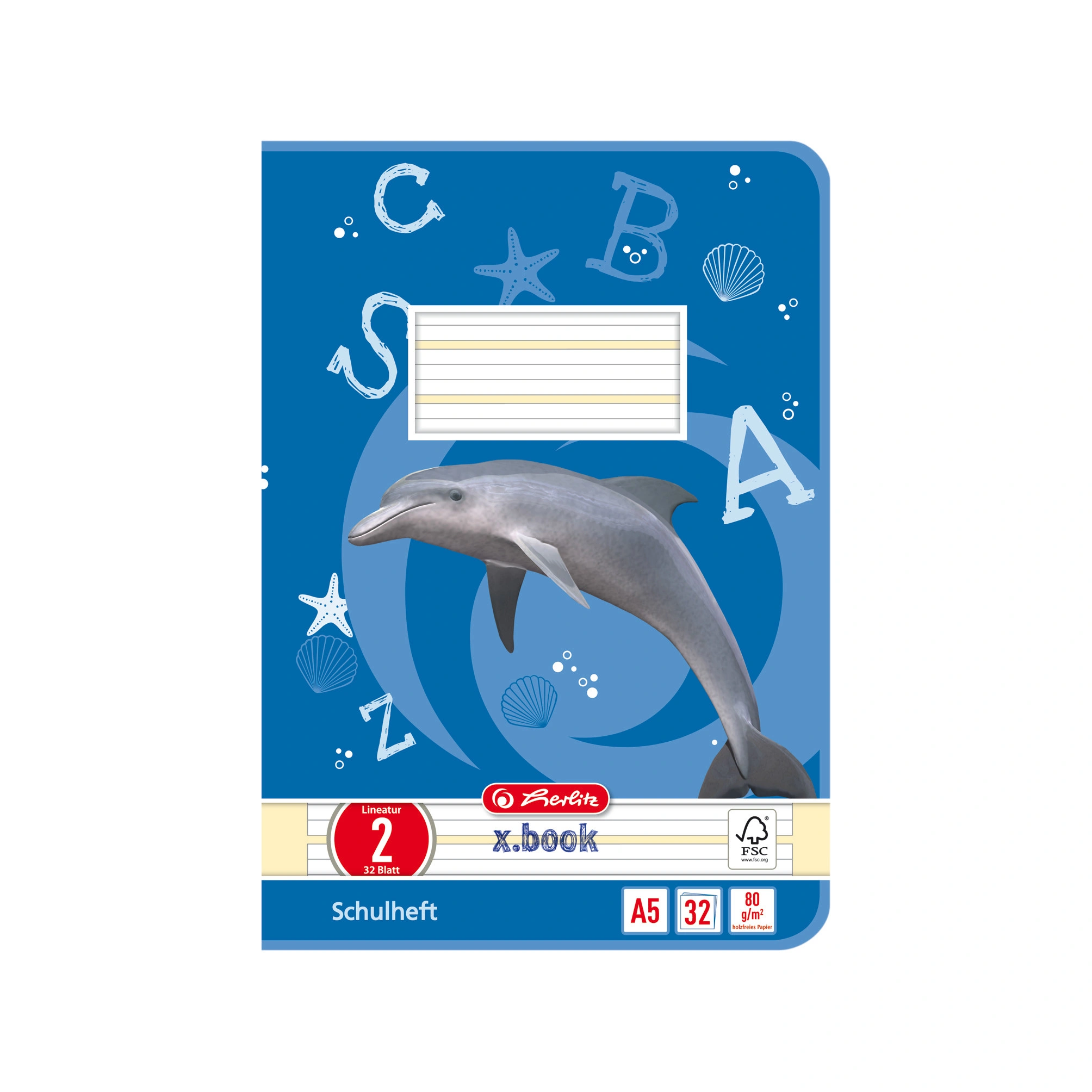 herlitz Schulheft x.book, DIN A5, Lineatur 2 / liniert (EAN: 4008110340029)