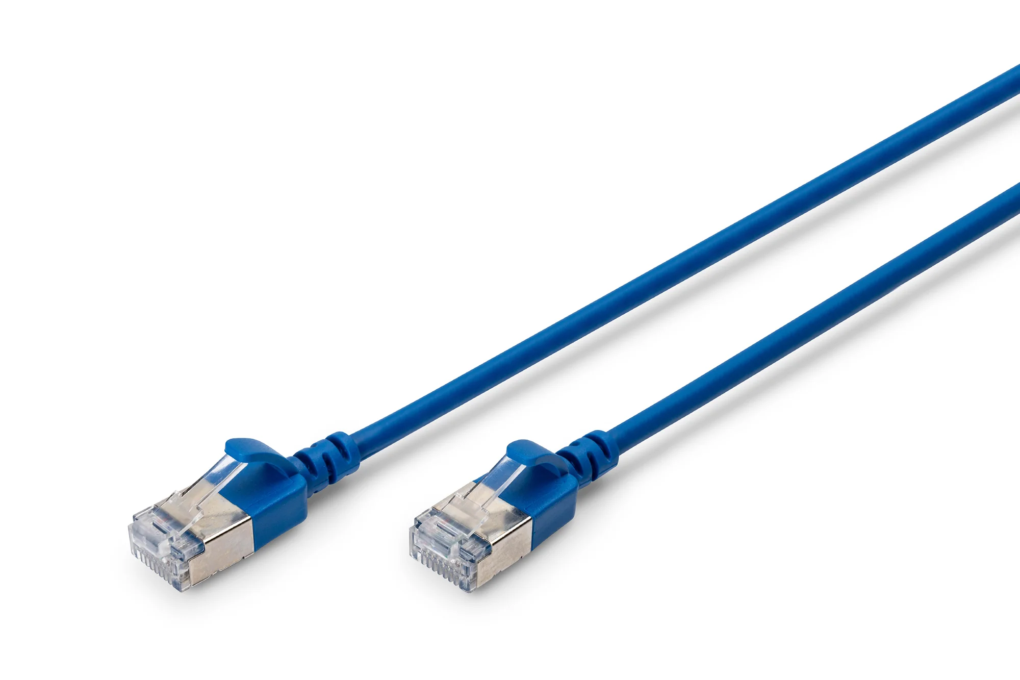 DIGITUS Slim Patchkabel, Kat. 6A, F/FTP, blau, 2,0 m (EAN: 4016032498056)