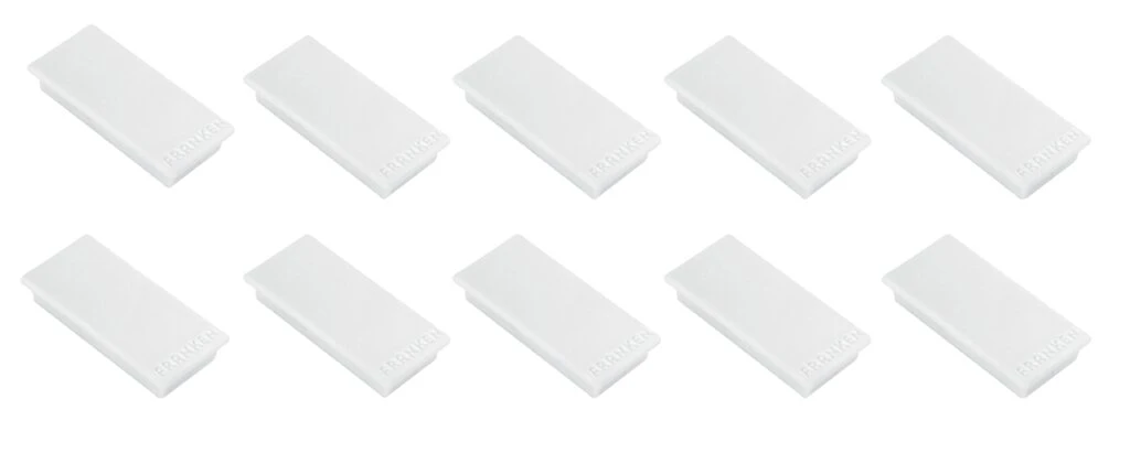 FRANKEN Haftmagnet, Haftkraft: 1,0 kg, 50 x 23 mm, weiß (EAN: 4016946187589)