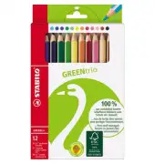 STABILO Dreikant-Buntstifte GREENtrio, 12er Kartonetui (EAN: 4006381401029)