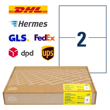 AVERY Zweckform Versand-Etiketten, 210 x 148 mm, weiß (EAN: 4004182180266)