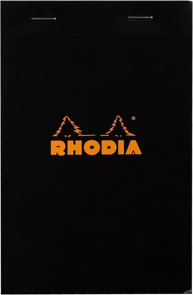 RHODIA Notizblock No. 14, 110 x 170 mm, kariert, schwarz (EAN: 3037921420096)