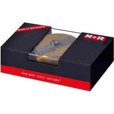 M+R Doppel-Spitzer, aus Messing, rund, in Geschenkverpackung (EAN: 4004627069200)