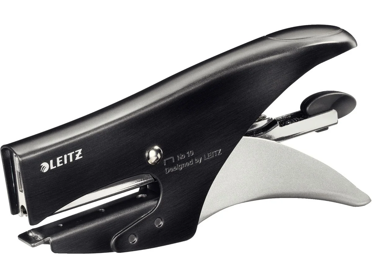 LEITZ Heftzange Style, Heftleistung: 15 Blatt, satin-schwarz (EAN: 4002432107520)